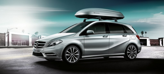 Extras für die neue Mercedes-B-Klasse : Mit einem umfangreichen Zubehörprogramm von Mercedes-Benz lässt sich die neue B-Klasse noch individueller gestalten
