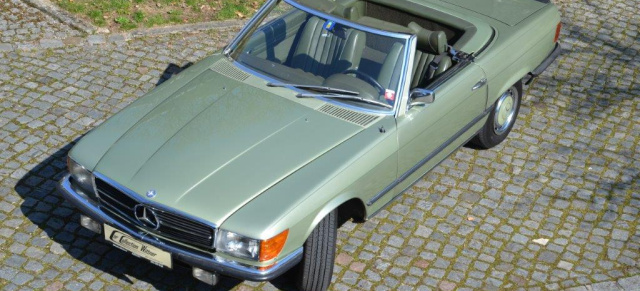 Entdeckt bei Car Collection Wittner & Partner GmbH: Mercedes SL zu verkaufen: 350 SL (R107) für Fans gediegener Frischluft-Freude