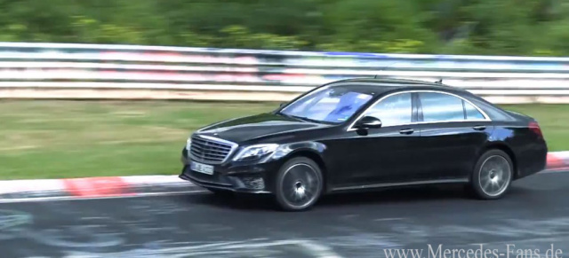 Erlkönig erwischt: Mercedes S65 AMG im Video: Die stärkste S-Klasse aller Zeiten bei Testfahrten auf dem Nürburgring gefilmt