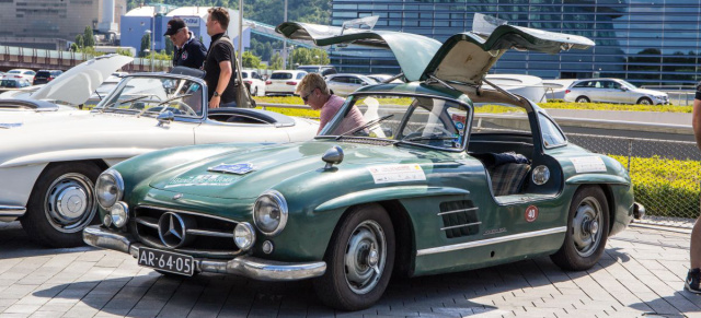 60 Jahre Mercedes-Benz SL Roadster: Gullwings & Roadsters: 100 x 300 SL auf dem Museumshügel 
