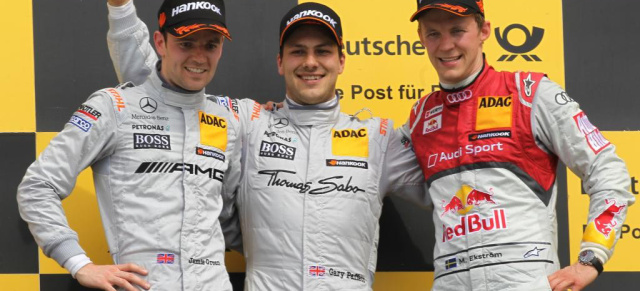 DTM 2012 Hockenheim: Sieg für Mercedes: Gary Paffett und Jamie Green erzielen Doppelsieg beim Debüt des DTM Mercedes AMG C-Coupés