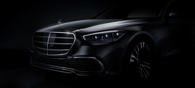 Mercedes-Benz teasert neue S-Klasse an: Offizielles Bild: Der Daimler zeigt das Gesicht der S-Klasse