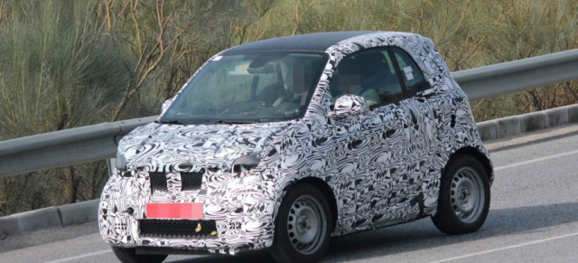 Erlkönig erwischt: smart fortwo 2015: Aktuelle Bilder vom neuen zweisitzigen Kleinwagen der Daimler-Tochter smart