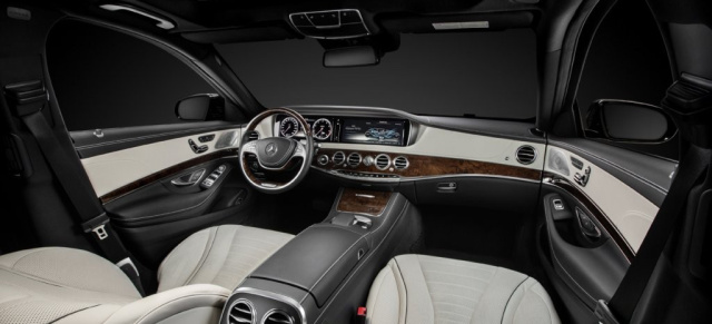 Ausgezeichnete innere Werte: Mercedes S-Klasse (W222) hat das schönste Interieur: US-Magazin Ward's Auto World kürt die schönsten Auto-Innenräume 2014