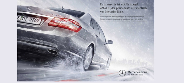 Mercedes in der Werbung :  Start der Kampagne zu permanentem Allradantrieb 4MATIC