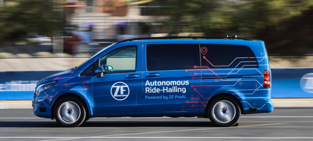 Neuer KI-Super-Computer ermöglicht den nächsten Schritt: ZF präsentiert Robo-Taxi als Ausblick auf neue Mobilitätsformen