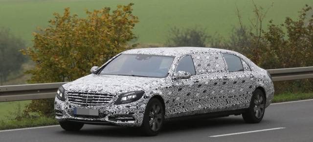 Erlkönig erwischt: Mercedes S600 Maybach Pullman: Die XXXL-S-Klasse wird bei BRABUS gebaut