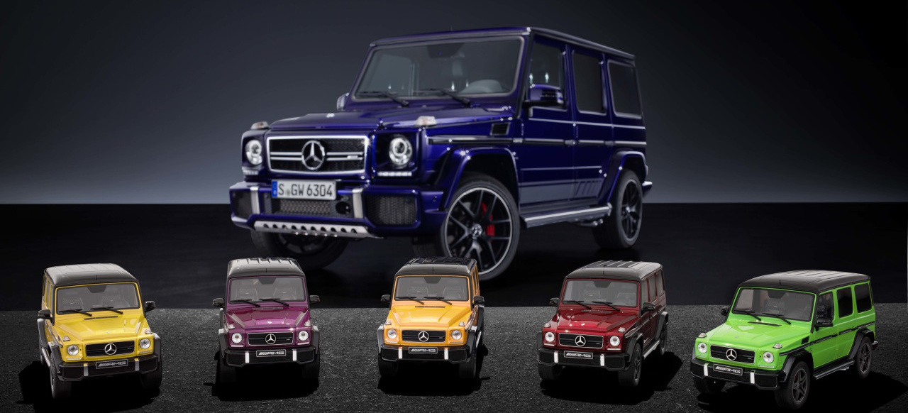 Mercedes Amg G 63 Crazy Colours Jetzt Geht S Ans Kleingemachte Limitierte Modellauto Serie Mercedes Amg G 63 Crazy Colours Im Massstab 1 18 News Mercedes Fans Das Magazin Fur Mercedes Benz Enthusiasten