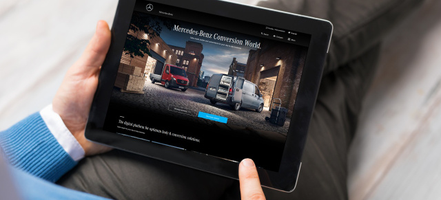 Mercedes-Benz Vans „Conversion World“: Digitale Plattform für maßgeschneiderten Auf- und Umbaulösungen im Transporter-Segment 