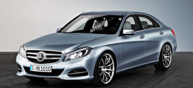 Neue Infos zur Mercedes C-Klasse 2014: Das britische Magazin AUTOCAR zeigt wie die neue Mercedes C-Klasse aussehen könnte - Die neue Mittelklasse-Generation wird auf dem Genfer Autosalon 2013 Premiere feiern.