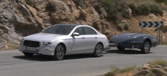 Mercedes-Benz Erlkönig erwischt: Spy-Shot-Video: E-Klasse W213 Facelift bei Testfahrten in Südeuropa gefilmt