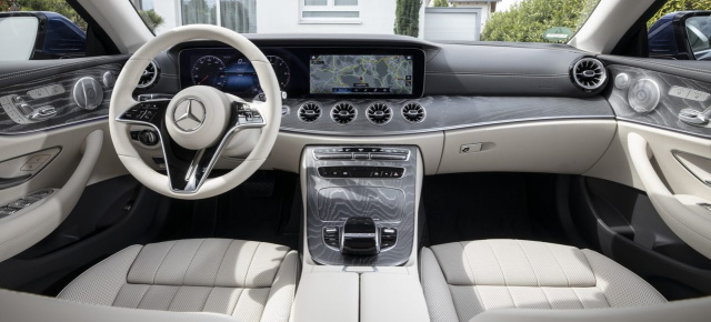 Mercedes E-Klasse Mopf: Neue Ausstattungsfarben und –materialien, neues Lenkrad