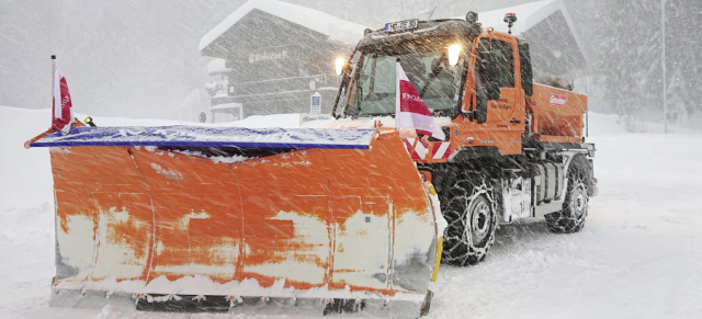 Unimog at work: Schneefräsen am Timmelsjoch (Video)