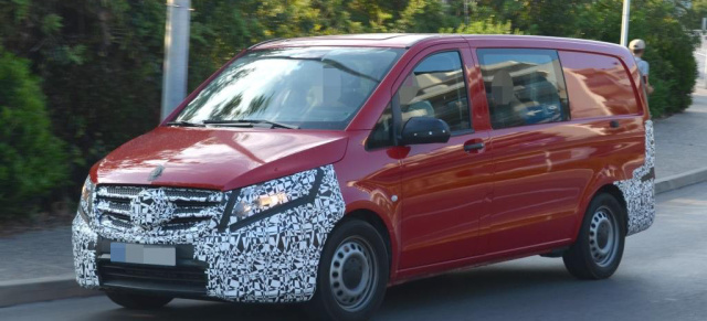 Erlkönig erwischt: Der neue Mercedes-Benz Vito: Aktuelle Bilder von der neuen Generation des Mercedes-Benz Vito