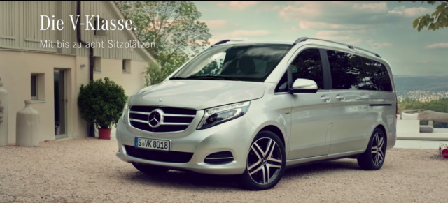Neuer TV-Werbespot: Mercedes-Benz V-Klasse: Video: Mercedes V-Klasse - Auf alles vorbereitet