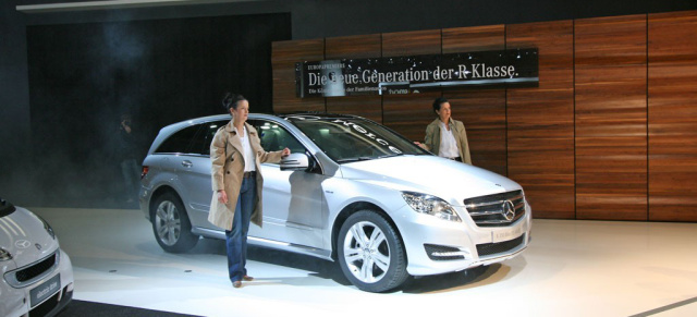 Messerundgang AMI 2010 in Leipzig: Mercedes zeigt neue R-Klasse erstmals in Europa: Mercedes Benz live auf der AMI in Halle 3 erleben