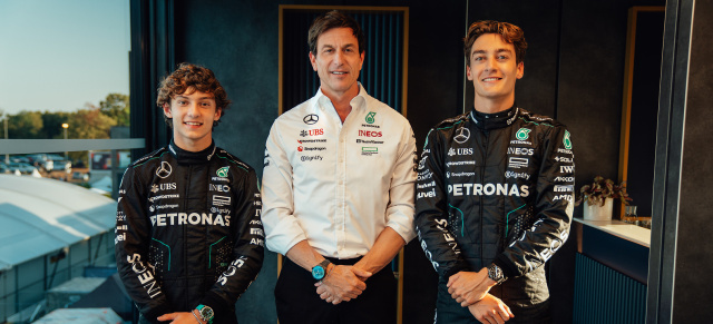 Mercedes-AMG PETRONAS F1 Team stellt seine neue Fahrerpaarung vor: Andrea Kimi Antonelli ersetzt ab 2025 Lewis Hamilton