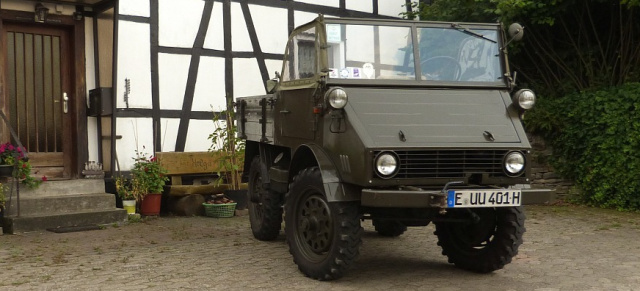 Unverwüstliches Arbeitstier: Universal-Motor-Gerät von 1954: Geliefert an die französische Armee: Der Unimog 401