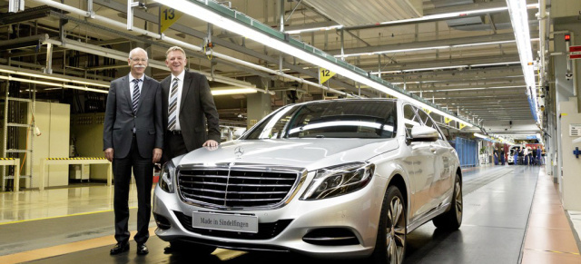 Jetzt geht eS los: Erste neue Mercedes S-Klasse lief vom Band (mit Promovideo): Produktionsstart für die neue S-Klasse im Mercedes-Benz Werk Sindelfingen