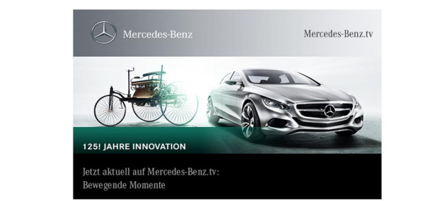 Jetzt aktuell auf Mercedes-Benz.tv: Bewegende Momente: