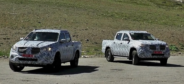 Mercedes-Benz Erlkönig erwischt: Spy Shot Video: Aktuelle Bilder vom Mercedes-Pickup X-Klasse 