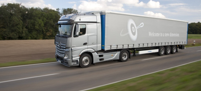 Mercedes Actros: Große Leistung - kleiner Verbrauch: Mercedes-Benz Actros ist Green Truck 2013