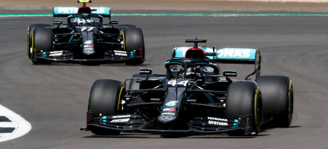 Formel 1: Reifen Roulette in Silverstone: Lewis Hamilton schleppt sich mit Reifenplatzer zum Sieg