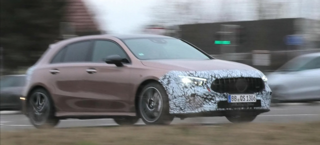 Mercedes-AMG Erlkönig erwischt: Mercedes-AMG A35 mit neuer Front gefilmt
