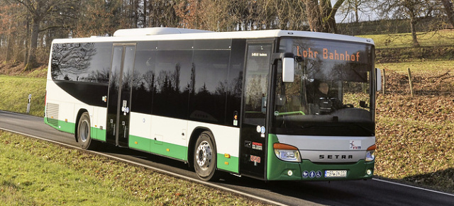 S 415 LE business für die Grasmann Reisen GmbH: Überland-Komfort: Setra Linienbus mit Reisebusbestuhlung