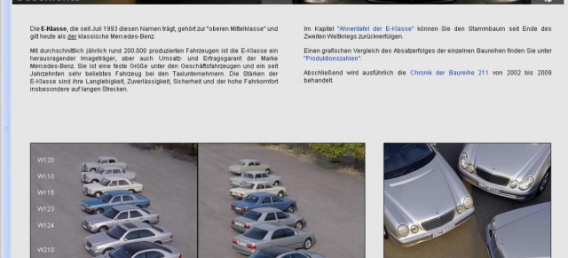 E211.de - die neue Homepage zur Mercedes E-Klasse 211: Mercedes-Fans.de stellt vor: Neue private E-Klasse Fanpage im Web online