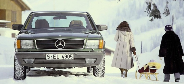 All we want for christmas: Schöne Sterne auf Snow´n´Ice: "Coole" Mercedes-Klassiker im Schnee