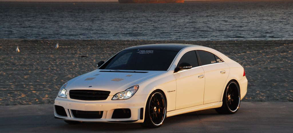 Weiss Und Wild Mercedes Benz Cls 55 C219 Evosport Stachelt Einen Mercedes Cls 55 Amg Zu Neuen Hochstleistungen An Auto Der Woche Mercedes Fans Das Magazin Fur Mercedes Benz Enthusiasten