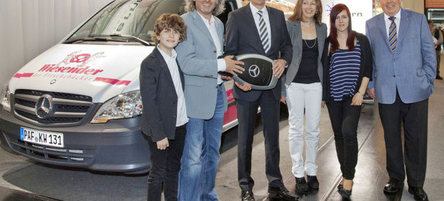 Mercedes-Benz übergibt Vito an Sieger des Wettbewerbs Sterne des Handwerk: Hauptpreis Mercedes-Benz Vito für das kreativste Fahrzeugdesign