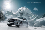 Fordern Sie den Winter heraus! Winter Werbekampagne von Mercedes-Benz : 4Matic bringt Sie durch die kalte Jahreszeit
