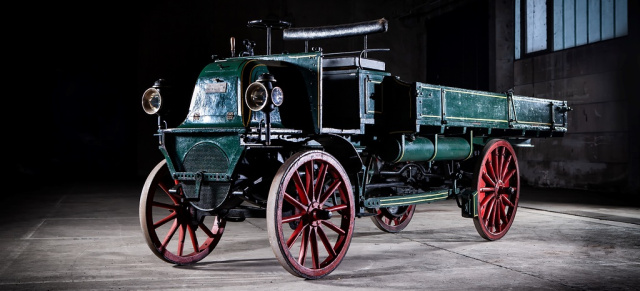 Einst gebaut von der Daimler-Motoren-Gesellschaft: Eine echte Rarität: der Daimler Kardan-Lastwagen von 1899