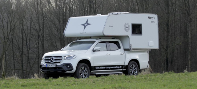 Reisen mit der Mercedes-Benz X-Klasse : Rent a Pick-Up-Camper mit Stern