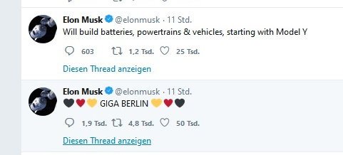 Das kommt 2021: Tesla made in Germany: Sensationsmeldung: Tesla errichtet Gigafactory bei Berlin