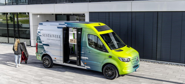 Weiterentwickelter Mercedes-Benz SUSTAINEER: Transporter für die letzte Meile hat mehr Innovationen geladen