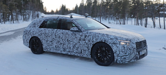 Mercedes-AMG Erlkönig Premiere: Spy-Shot-Debüt: Erste Bilder vom Mercedes-AMG E53 T-Modell S214