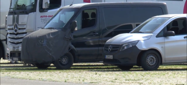 Mercedes-Benz Vans Erlkönige : Rätselhafter Van- und neuer Sprinter- Erlkönig