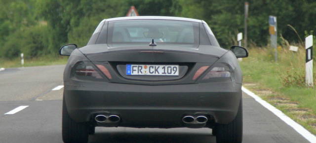 Neuer Mercedes-Benz SLK 63 AMG Erlkönig erwischt!: Die Top-Version auf der letzten Versuchsfahrt bevor es auf den Nürburgring geht