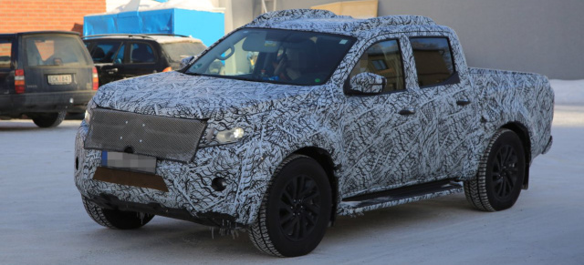 Mercedes-Benz Erlkönig erwischt: Der Pickup zeigt seinen Grill!: Spy Shot: Aktuelle Bilder von Mercedes-Pickup X-Klasse