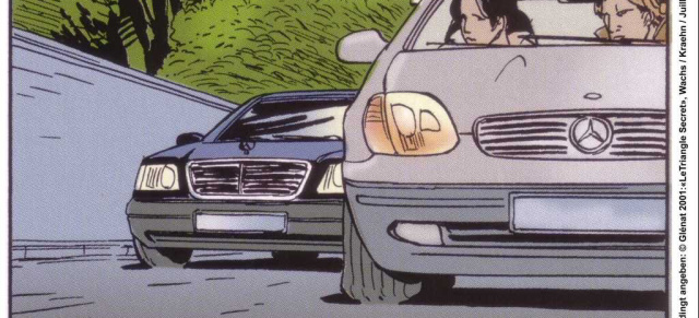 Mercedes im Comic: BANG, BOOM, Benz!: Autos von Mercedes geben nicht nur auf der Straße, sondern auch in Comics immer wieder eine gute Figur ab.