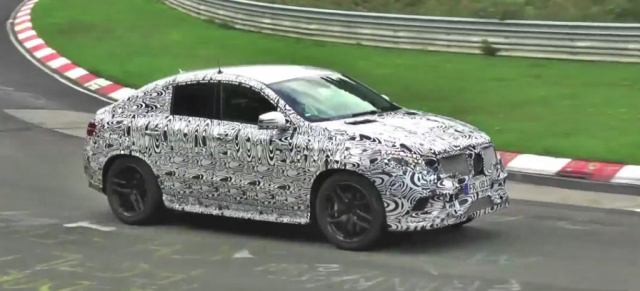 Erlkönig-Video: Mercedes-Benz ML Coupé auf dem Nürburgring: Aktuelle Filmaufnahmen vom BMW X6 Rivalen mit Stern