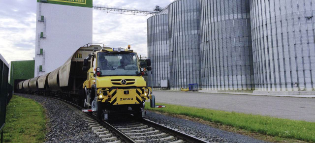 Mercedes-Benz auf der Bahntechnikmesse Innotrans: Fährt wie auf Schienen: Der Unimog‭ – ‬vielseitig auf Gleis und Straße