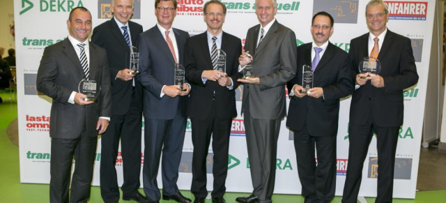 7 x Sieg: Wahl der besten Nutzfahrzeuge und besten Marken 2012:: Daimler belegt in sieben Kategorien die Spitzenposition