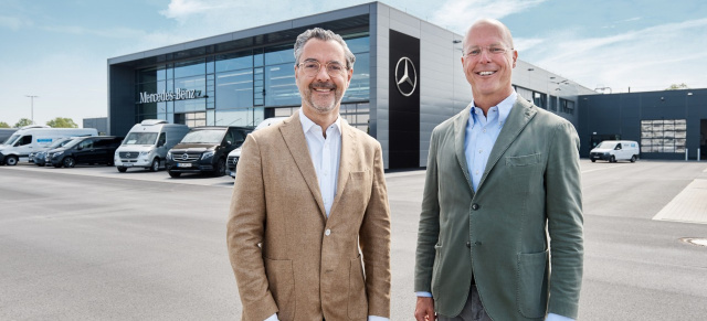 Autohaus: Betriebsstart des neuen Mercedes Herbrand Nutzfahrzeug-Centers  in Krefeld-Fichtenhain