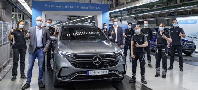 Produktionsjubiläum im Mercedes-Benz Werk Bremen: Mercedes-Benz Werk Bremen produziert den 9-millionsten Stern