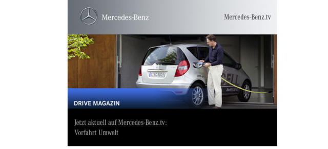 Jetzt aktuell auf Mercedes-Benz.tv: Vorfahrt Umwelt: 
