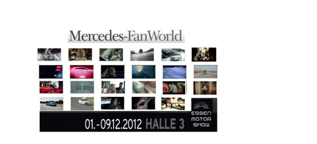 Mercedes-FanWorld - Unser Video-Programm auf der ESSEN MOTOR SHOW 2012 : Vor Ort auf Sendung mit den interessantesten und witzigsten Mercedes-Benz Videos
